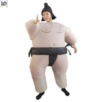Helovino sumo pripučiamas kostiumas – Juokingas vakarėlio Cosplay kostiumas Child 120-150CM juoda