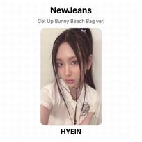 NewJeans Get Up Bunny Paplūdimio krepšys vers.. Oficiali nuotraukų kortelė HYEIN 04 beige