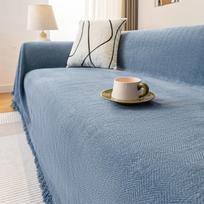 Herringbone Pattern Sofa Cover Towel Sofa Cushion Four Seasons Universal Chenille New Sofa Towel Universal Sofa Cover Cloth 180*130CM gray