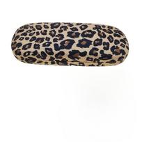 1 vnt. prabangus metalinis akinių dėklas su leopardo raštu - Patvarus nerūdijančio plieno, stilingas dizainas akiniams ir aksesuarams geltona