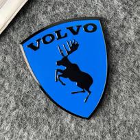 3D Metalinis Briedžio Skydas Kūrybiškas Automobilio Emblema Kėbulo Dekoratyviniai Lipdukai Volvo XC60 XC90 S60 S90 V60 XC40 V50 S80 Automobilio Aksesuarai HL9