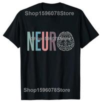 Neuro Nurse Brain Neurology Squad and Healthcare T Shirts Men Humor Streetwear Tee Shirt Short Sleeve Unisex Loose Clothing 4XL gray