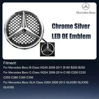 Car Front Grille Illuminated Logo Star LED Emblem Light Badge For Mercedes Benz W245 W204 X204 2008-2014