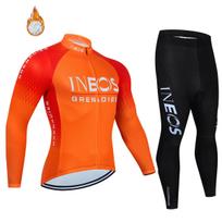 Ineos Grenadier Pro Team Tricuta Dviračių Vyriškas 2022 Vyrų Dviračių Drabužiai Geliniai Drabužiai Striukė Bib Džersis Rinkinys Žieminis Vilnos Kostiumas S