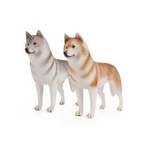 Rankomis tapyta haskio kinkomojo šuns figūrėlė gyvūnų mylėtojams ir kolekcionieriams Husky Set