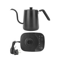 Electric Water Kettle 800ml 1000W BPA Free Inverter Heating Insulation Household Electric Gooseneck L gray