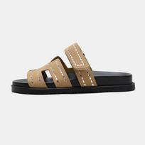2026 Summer Women's Cute Ugly Beach Velcro Sandals & Slippers 36 chaki