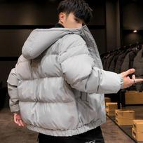 Žieminė vyriška šilta striukė Paltai Laisvalaikio Storesnė su gobtuvu Parka Atverčiama apykaklė Vyrams Moterims Striukės Šilta striukė Madingi gatvės drabužiai 5XL XS pilka