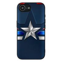 Captain Marvel America Shield Phone Cover for Apple iPhone 17 16 Plus 13 12 Pro Max Mini X XR ProMax 16E 15+ 16Plus Air Case iPhone 12 Pro Max blue