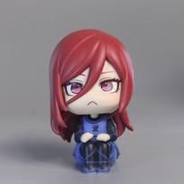 10cm Anime Blue Lock Chigiri Hyouma PVC Figure Collectible Model Toys Ornament Desktop Doll Gifts brown
