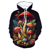Augalai Grybų Gobtuvukai Camo Juokingi 3D Spausdinimo Vyriški Moteriški Gobtuviniai Megztiniai Per dydį Puloveriai Streetwear Vaikų Viršutiniai Drabužiai Unisex Drabužiai 4XL black