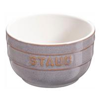 staub Rum Can Antique Gray Ceramic Small Bowl Microwave Safe Japanese Dish  Round 8cm  [Authorized Product] 40511-860 white