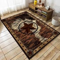 Vakarų kilimai svetainei Pietvakarių indėnų actekų kilimai Rustic Cow Kilimas Boho Vakarų dekoro kilimas miegamojo kambariui 50cmx80cm black