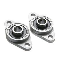 2Pcs/lot KFL08 Pillow Block Bearings 3D Printer Parts Zinc Alloy Rhombic Pillow Flange Block Bearings 8mm Bore Diameter Kfl001 12mm