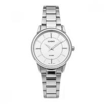 „Casio Ltp 1303d 7avdf“ – analoginis palydovinis studentų moteriškas metalinis laikrodis. LTP-1303D-7AVDF white
