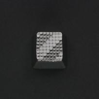 Geometric Series Metal Keycaps Custom Silver Plated Zinc Aluminium Keyboard Caps OEM Profile Keycap for Mechanical Keyboard Gift
