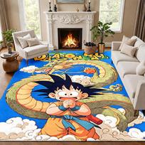 Dragon Ball Carpet Door Mat for Living Room or Bedroom Protective Mat Under Chair Office Decoration Christmas Gift Birthday Present 80cmx120cm