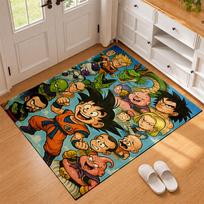 Dragon Ball Carpet Door Mat for Living Room or Bedroom Protective Mat Under Chair Office Decoration Christmas Gift Birthday Present 50cmx80cm
