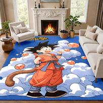 Dragon Ball Carpet Door Mat for Living Room or Bedroom Protective Mat Under Chair Office Decoration Christmas Gift Birthday Present 80cmx120cm