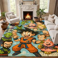 Dragon Ball Carpet Door Mat for Living Room or Bedroom Protective Mat Under Chair Office Decoration Christmas Gift Birthday Present 80cmx120cm