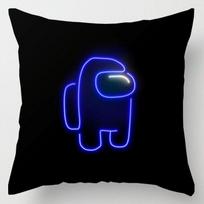 Game Among Us Pillow Case Throw Cushion Cover Home Sofa Decor Square Cartoon 1 blue