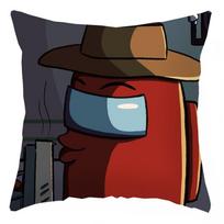 Game Among Us Pillow Case Throw Cushion Cover Home Sofa Decor Square Cartoon Hat
