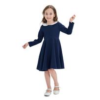 Merginų spalvų blokų princesės lėlės suknelė - mielas mokyklos stilius 150cm black