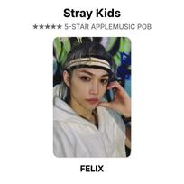 Stray Kids 5-STAR APPLEMUSIC POB Official Photocard FELIX gray