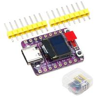 1Set Ceramic Antenna Wifi Bluetooth Esp32 Supermini Development Board Esp32-C3 Oled Development Board With 0.42 Inch Oled Module A1