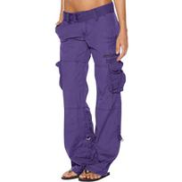 Moteriškos baggy Cargo Pants Vintažiniai džinsai su kišenėmis Plačios kelnės Laisvi kombinezonai Ilgos Kelnės Cargo Kelnės M blue