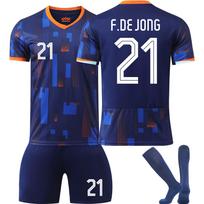 2425Netherlands Away Futbolo megztiniai šortai ir kojinės Naujo sezono šortai ir kojinės suaugusiems ir vaikams dydžio rinkinys 28