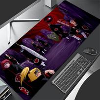 Large Mouse Pad N-narutoS A-akatsuki Carpet Laptop Pc Gamer Keyboard Mat Mousepad Edge White Lock Edge Tassel Rubber Table Mat 30x60cm