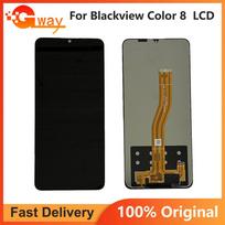 Pilnas LCD ekrano ir lietimui jautraus stiklo surinkimas, skirtas Blackview Color 8 gray