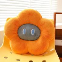 Dopamine flower throw pillow cute colored plush petal cushion office nap pillow bay window seat cushion 40 cm 0.45kg oranžinė