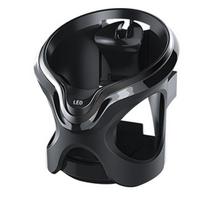 Air Vent Beverage Holder Water Bottle Bracket Cradles Air Outlet Mount Cup Holder with LED Light Sensing Stand 1 black