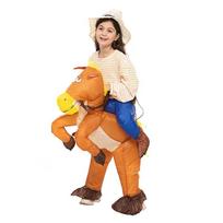 Karštas Berniukų Mergaičių Flamingo Dinzauras Pripučiamas Kostiumas Juokingas Kostiumas Helovinas Kalėdos Purimas Anime vakarėlis Cosplay Kostiumai Fit Height 105-145cm orange