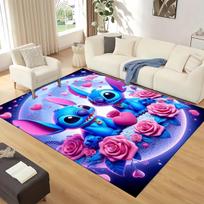 27 Stiliaus Lilo ir Stitch 2 Monstrų Animacinis Kilimas-Padas Svetainei, Miegamajam, Namų Sofos Dekoravimui, Vaikų Žaidimų Neslystantis Grindų Kilimėlis 40x60cm( 15x23in ) blue
