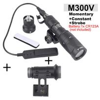 SureFire M300 M300B M300C M300V Light Series ARC Helmet Mount MICH2000 Fast Helmet Side Guide Rail For Helmet Flashlight Mount2 M300V BK Combo