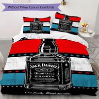 JACK DANIELS whisky Prints bedding, duvet cover and pillowcases, birthday gift (1 duvet cover + 2 pillowcases, pillow insert not included)JM001 200x200cm