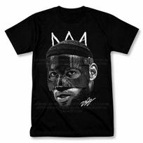 LeBron James King James Mask Graphic T Shirt Vintage Style Basketball Fan Tee 150 black