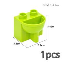 Big Size Particle Furniture Building Block Accessories Figuers Desk Door Chair Bed Sofa Bathroom Kitchen Large Brick Duploes Toy