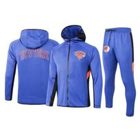 Vyriškas NBA komandos su gobtuvu ir užtrauktuku sportinis kostiumas Rinkinys Ilgomis rankovėmis Laisvalaikio sportinė apranga Ruduo XXXL blue
