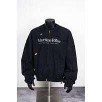 Martine Rose Patchwork Terry Zip Jacket Streetwear Men Women Oversized Fit All-Season L juoda