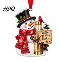 Creative Stocking Stuffer Holder Christmas Money Ornament for Tree Acrylic Cash Gift Decoration with Red Card Ribbon Surprise Holiday Hanging B