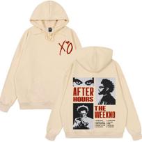 The Weeknd After Hours Til Dawn Tour Merch 2026 Hoodie Men Women Fashion Pullover Winter Loose Casual Aesthetics Sweatshirt Tops S beige