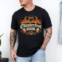 Vintage Germany Oktoberfest 2026 German Beer Festival T-Shirt S black