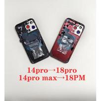 DIY Back Shell For iPhone 14 Pro To 18 Pro Housing With Wireless Charging For iPhone 14 Pro Max Like 18 Pro Max Back Cover 14promax to 18promax