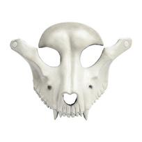Molded Horse Skull Costume Mask in PU Construction with Direct Wear Design for Cosplay, Costume Parties and Stage Shows balta