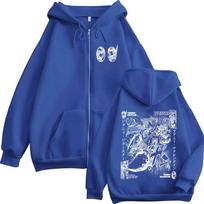 Anime JoJo Keisti Nuotykiai Johnny Joestar Funny Valentine Užtraukiamos Hoodies Vyrams Moterims Drabužiai Mada Hip Hop Užtraukiamos Palaidinės 5XL blue