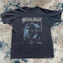 Vintage Metal Gear Solid Graphic Tee Unisex Gamer Gift T-Shirt XL gray